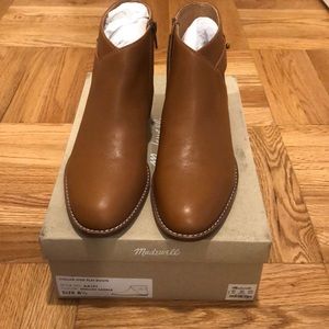 Madewell tan booties 8.5 NWB
